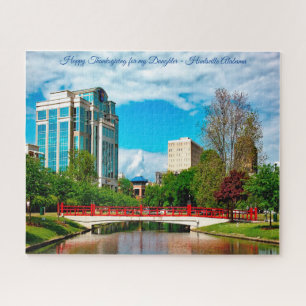 Huntsville Alabama Happy Thanksgiving Daughter Jigsaw Puzzle
