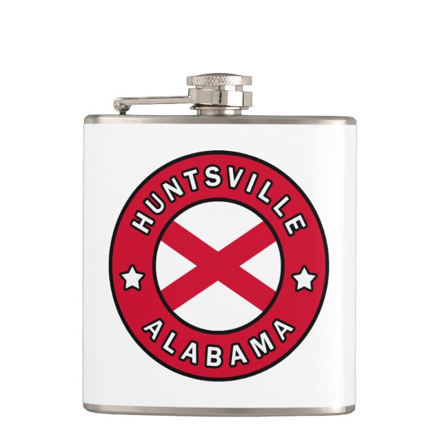 Huntsville Alabama Hip Flask (Front)
