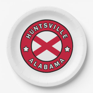 Huntsville Alabama Paper Plate
