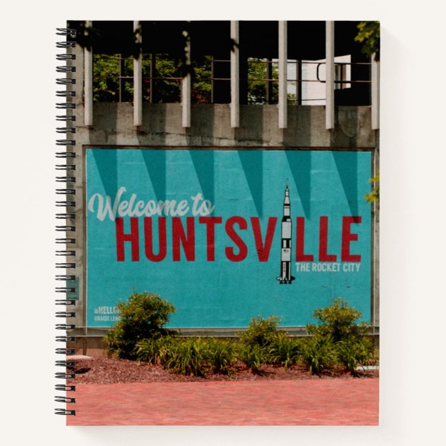 Huntsville Alabama Rocket City Notebook (Front)