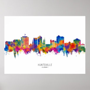 Huntsville Alabama Skyline Poster