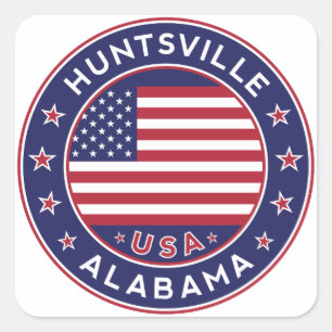 Huntsville, Alabama Square Sticker