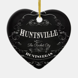 Huntsville Alabama - The Rocket City Ceramic Tree Decoration