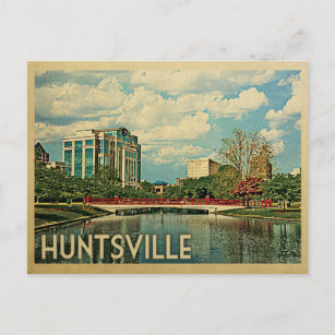 Huntsville Alabama Vintage Travel Postcard