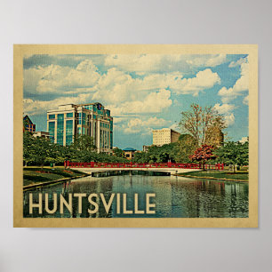 Huntsville Vintage Travel Poster