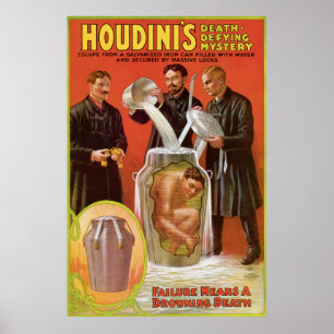 Huodini's Death Defying Mystery, 1908 Poster