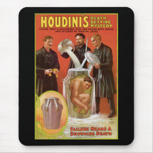 Huodini's Death Defying Mystery, 1908 Poster Mouse Pad