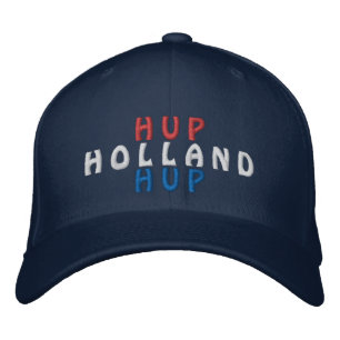 Hup Holland Hup Netherlands Soccer Orange Fan Embroidered Hat