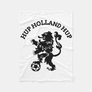 Hup Holland Hup Orange Footll Soccer Ll Travel  Fleece Blanket