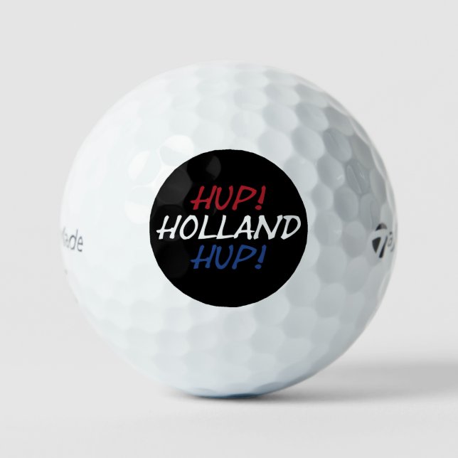 Hup Holland Hup overlay on NLD Flag bk tmtp5 gbt Golf Balls (Front)