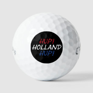 Hup Holland Hup overlay on NLD Flag on bk css gbt Golf Balls