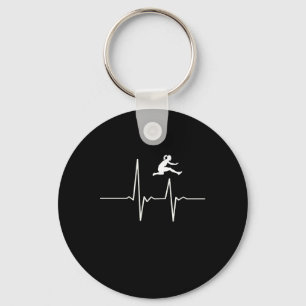 Hurdler Heartbeat Key Ring