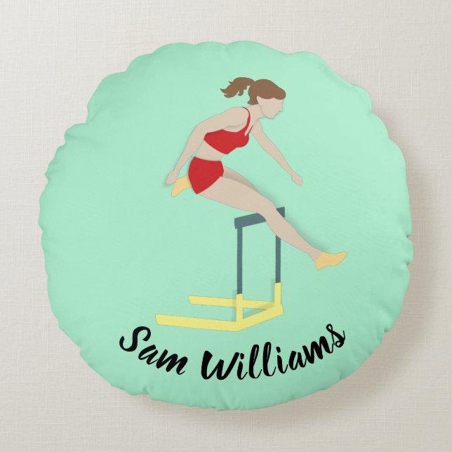 Hurdles Round Cushion (Front)