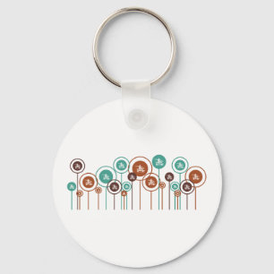 Hurdling Daisies Key Ring