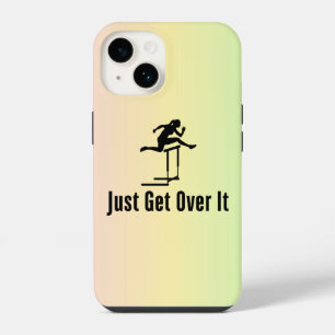 Hurdling Just Get Over It Female Hurdler Girl Mum iPhone 14 Case