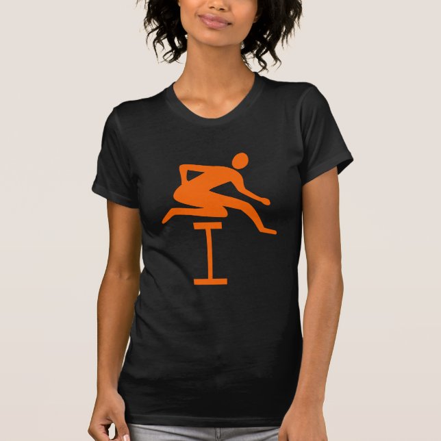Hurdling - Orange T-Shirt (Front)