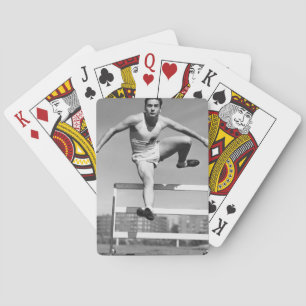 Hurdling Playing Cards