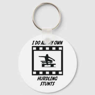 Hurdling Stunts Key Ring