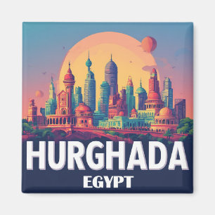 Hurghada Egypt Travel Souvenir For Tourists 🗺️ Magnet
