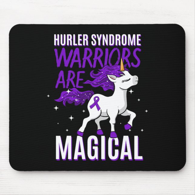 Hurler Syndrome Warrior Awareness Unicorn Mps-ih P Mouse Pad (Front)