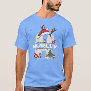 Hurley Christmas  w Hurley Name for funny Xmas  T-Shirt