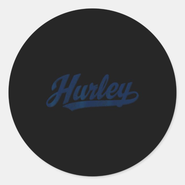 Hurley, Ky Vintage Sunset Retro  Classic Round Sticker (Front)