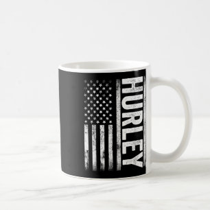 Hurley Ky Vintage Us American Flag Retro For Men W Coffee Mug