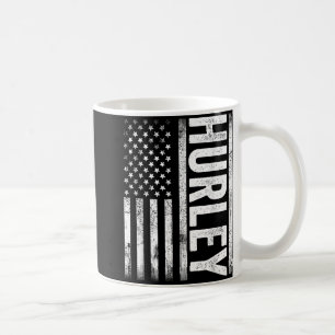 Hurley Ky Vintage Us American Flag Retro For Men W Coffee Mug