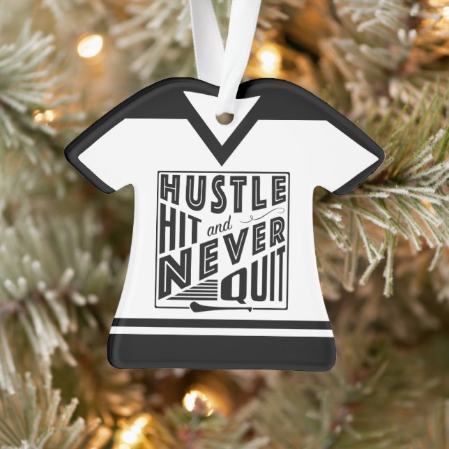 Hurling Camogie, With Name & Number Ornament (Tree)