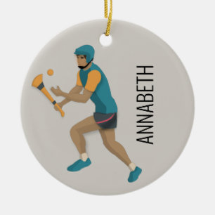 Hurling Ceramic Tree Decoration