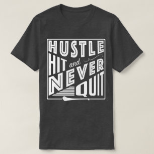Hurling Hustle Hit & Never Quit, GAA Gaelic Games T-Shirt