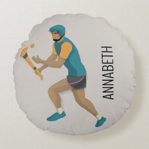 Hurling Round Cushion