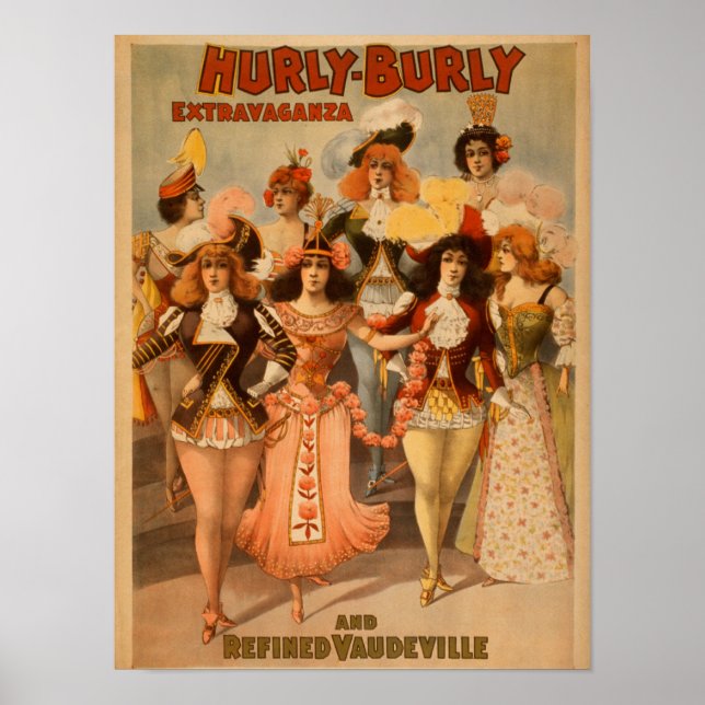 Hurly-Burly Extravaganza Theatre Poster (Front)