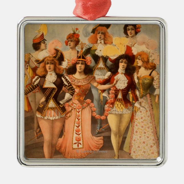 Hurly-Burly Extravaganza Theatre Poster Metal Tree Decoration (Front)