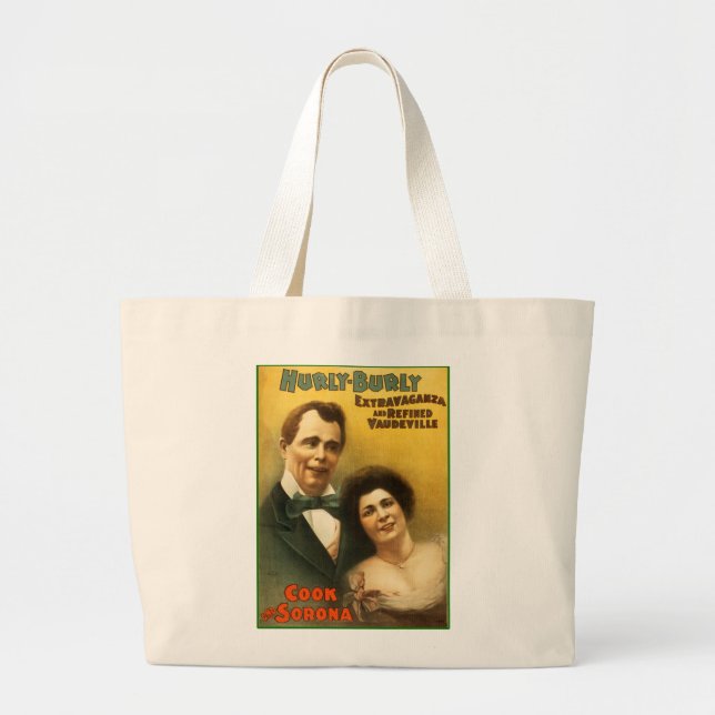 HURLY-BURLY LARGE TOTE BAG (Front)