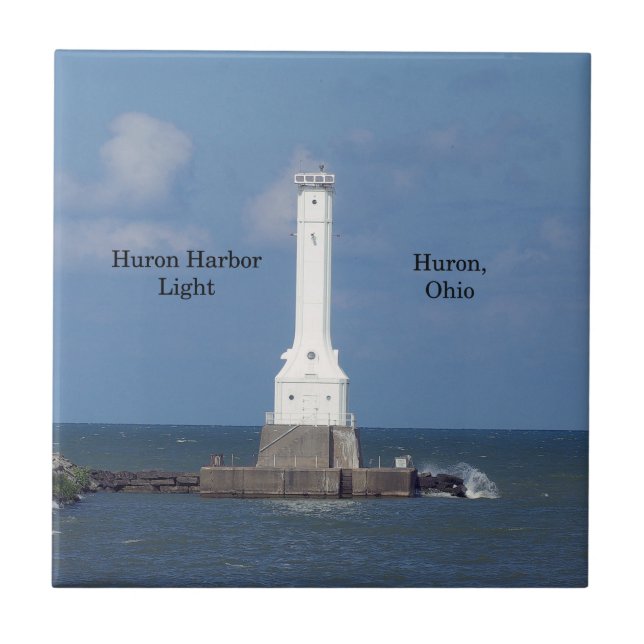 Huron Harbour Light tile (Front)