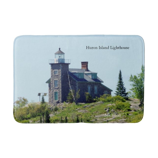 Huron Island Lighthouse bathmat (Front)