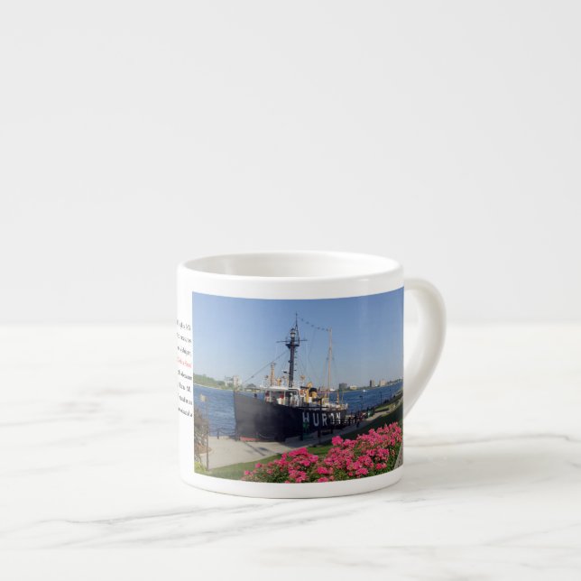 Huron Light Ship summer espresso mug (Front Right)