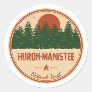 Huron-Manistee National Forest Classic Round Sticker