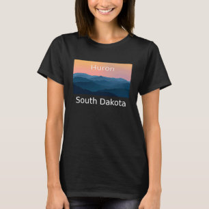 Huron South Dakota Mountain sunset hometown T-Shirt