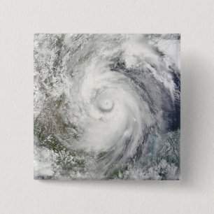 Hurricane Alex over the western Gulf of Mexico 15 Cm Square Badge