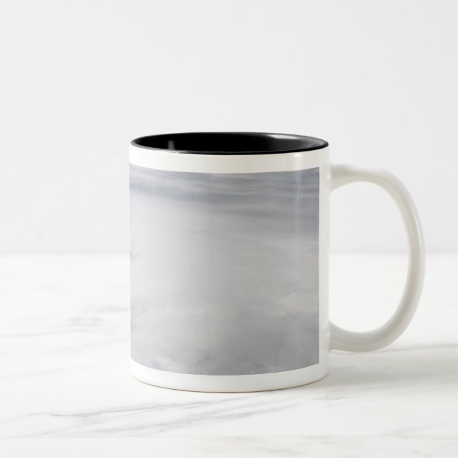 Hurricane Bill in the Atlantic Ocean 2 Two-Tone Coffee Mug (Right)