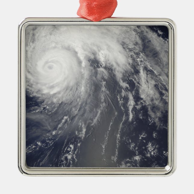 Hurricane Bill off Bermuda Metal Tree Decoration (Front)