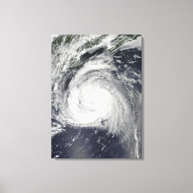 Hurricane Bill off the East Coast Canvas Print (Front)