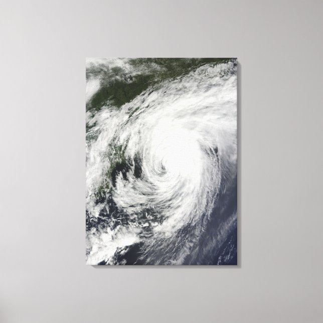 Hurricane Bill over Nova Scotia Canvas Print (Front)