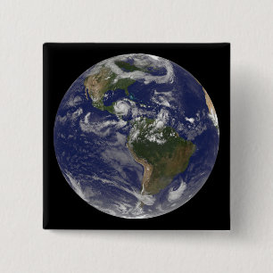 Hurricane Dean Approaches Yucatan Peninsula 15 Cm Square Badge