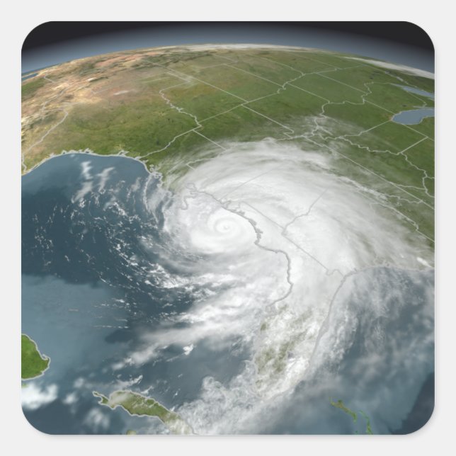 Hurricane Dennis 2 Square Sticker (Front)