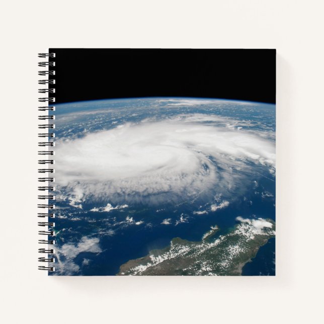 Hurricane Dorian Over The Atlantic Ocean. Notebook (Front)