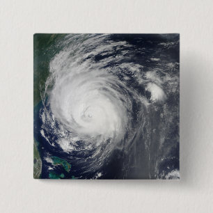 Hurricane Earl grazing the North Carolina coast 15 Cm Square Badge