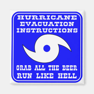 Hurricane Evacuation Instructions Plan Magnet